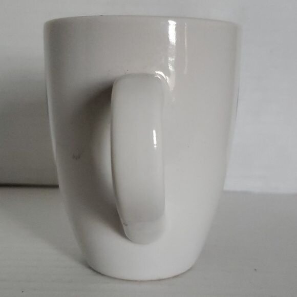 2007 WHITE Starbucks Coffee 6.7 oz Espresso Cup Mug Ceramic Green Siren - Picture 4 of 9
